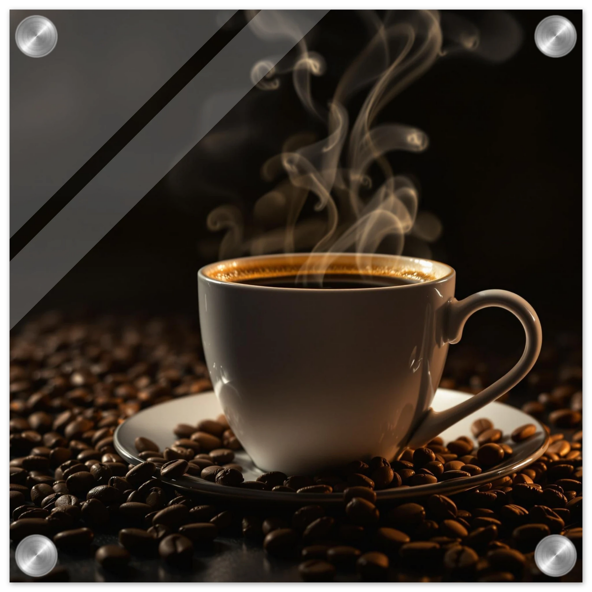 Mornings First Cup Acrylic Wall Print at Java Good Coffee