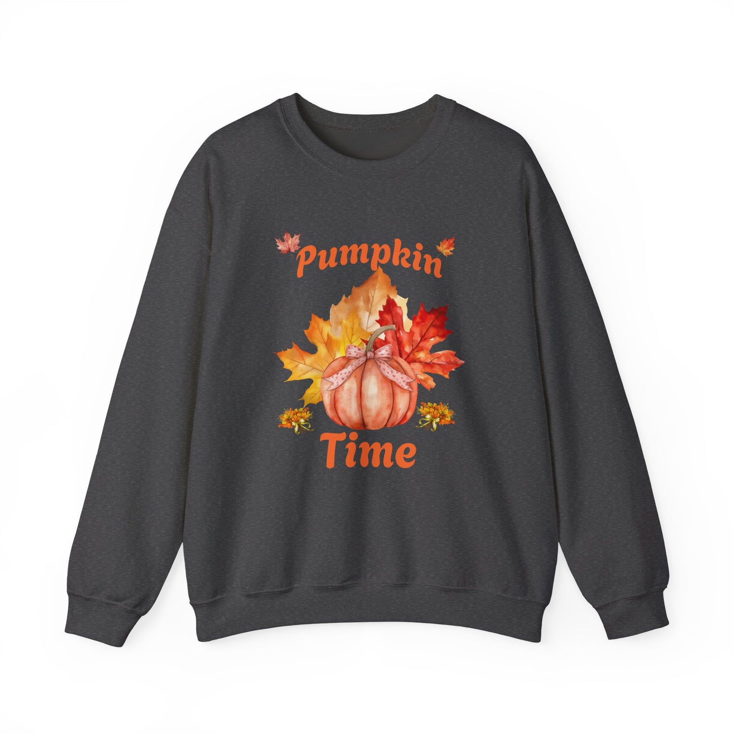 Pumpkin Time Unisex Heavy Blend™ Crewneck Sweatshirt at Java Good Coffee