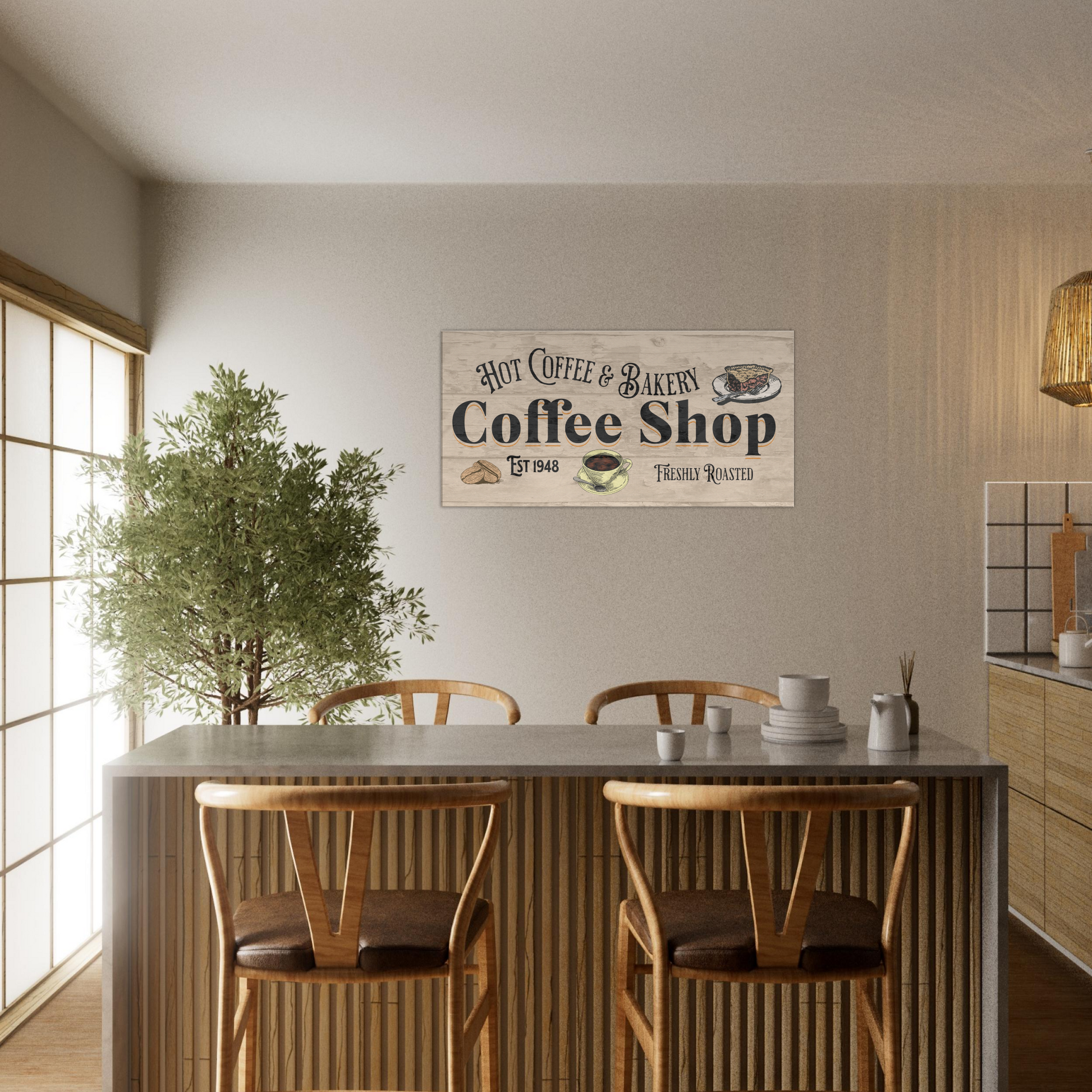 Coffee Shop & Bakery Canvas Wall Prints - Java Good Coffee