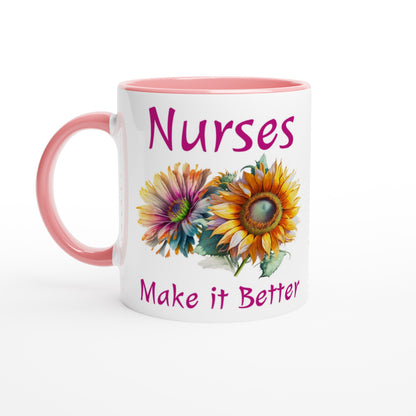 Nurses Make It Better Pink 11oz Ceramic Mug at Java Good Coffee