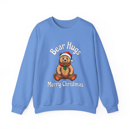 Bear Hugs Christmas Unisex Heavy Blend™ Crewneck Sweatshirt at Java Good Coffee