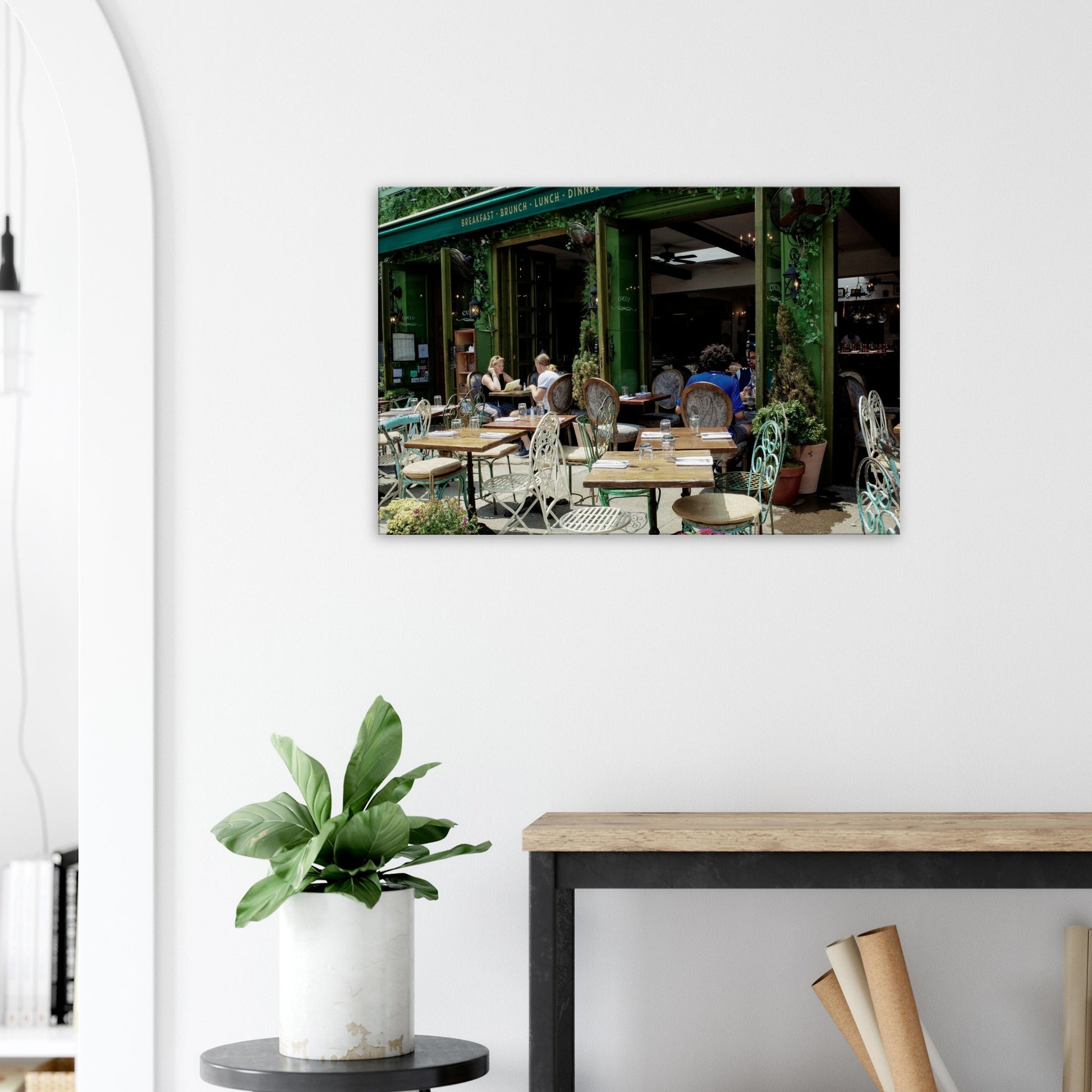 Four Door Cafe Canvas Wall Print at Java Good Coffee