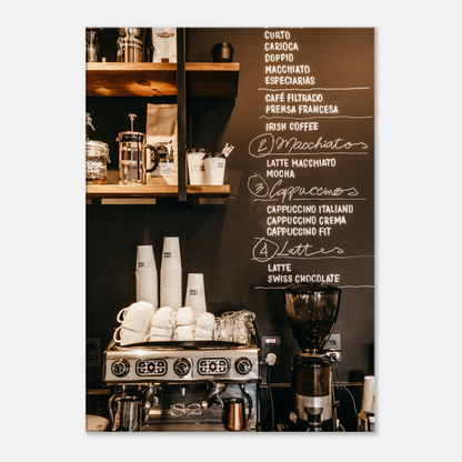 Coffee Shop Barista Canvas Wall Print at Java Good Coffee