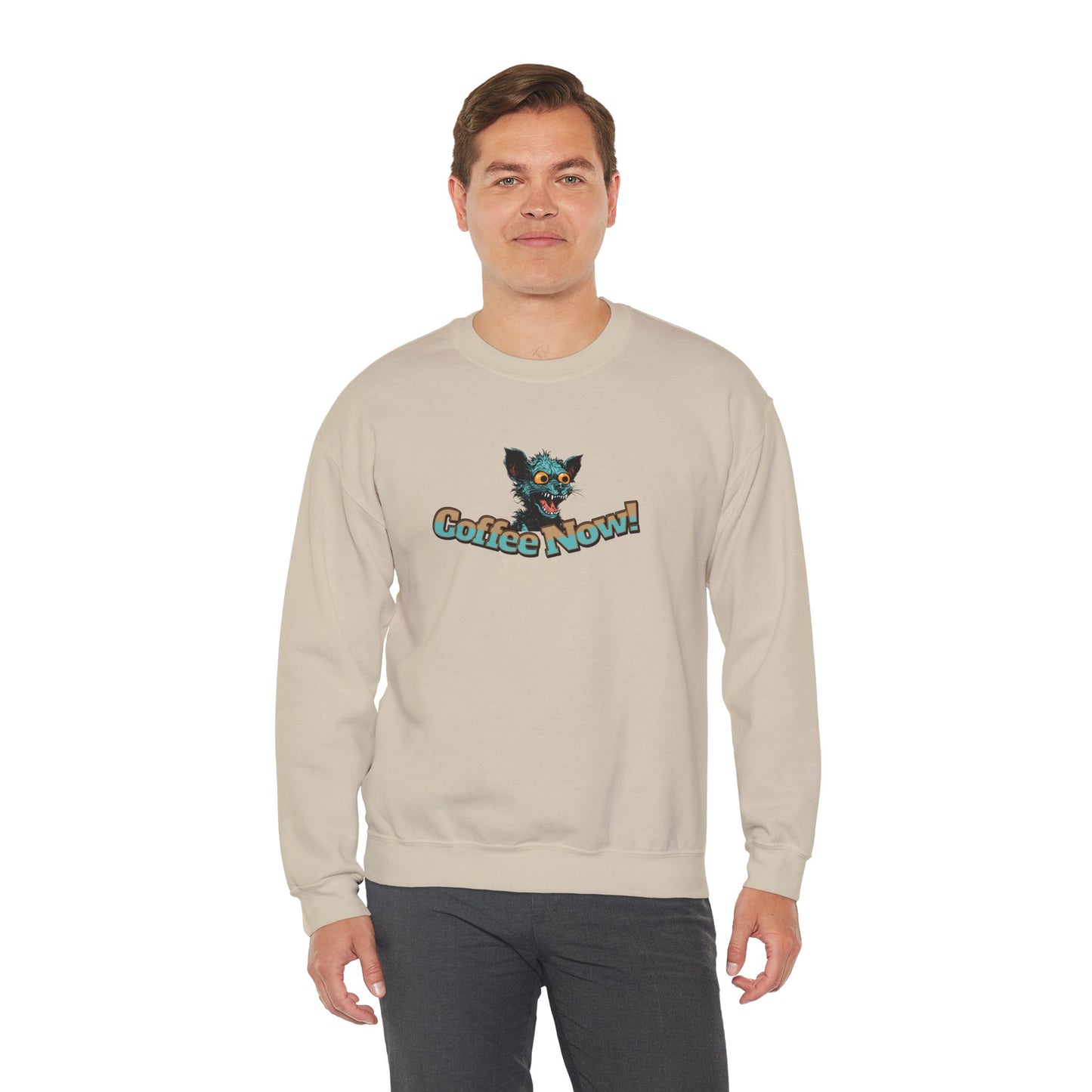 Coffee Now! Unisex Heavy Blend™ Crewneck Sweatshirt