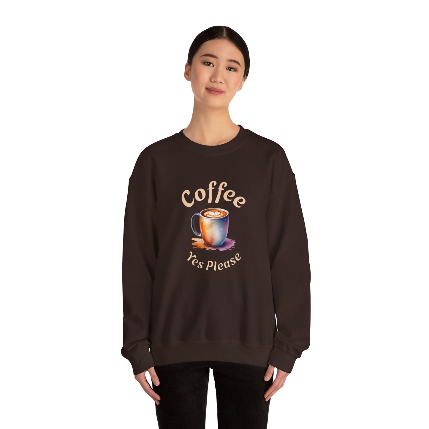 Coffee Yes Please Unisex Heavy Blend™ Crewneck Sweatshirt