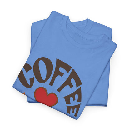 Coffee Lover Tee — Retro Heart Coffee Graphic Shirt