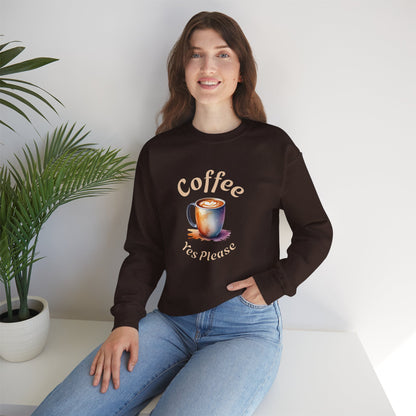 Coffee Yes Please Unisex Heavy Blend™ Crewneck Sweatshirt