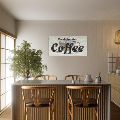 Fresh Roasted Coffee Large Canvas Wall Print on Java Good Coffee