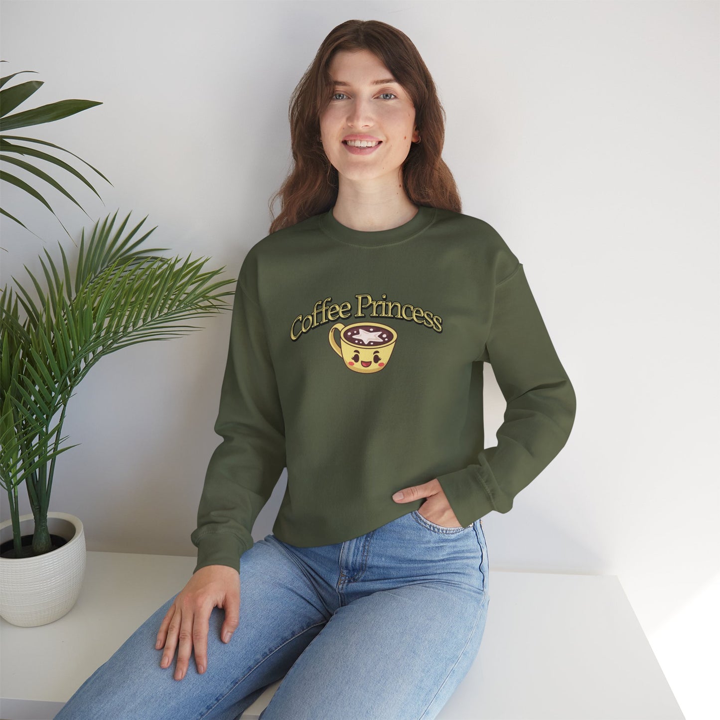 Coffee Princess Unisex Heavy Blend™ Crewneck Sweatshirt