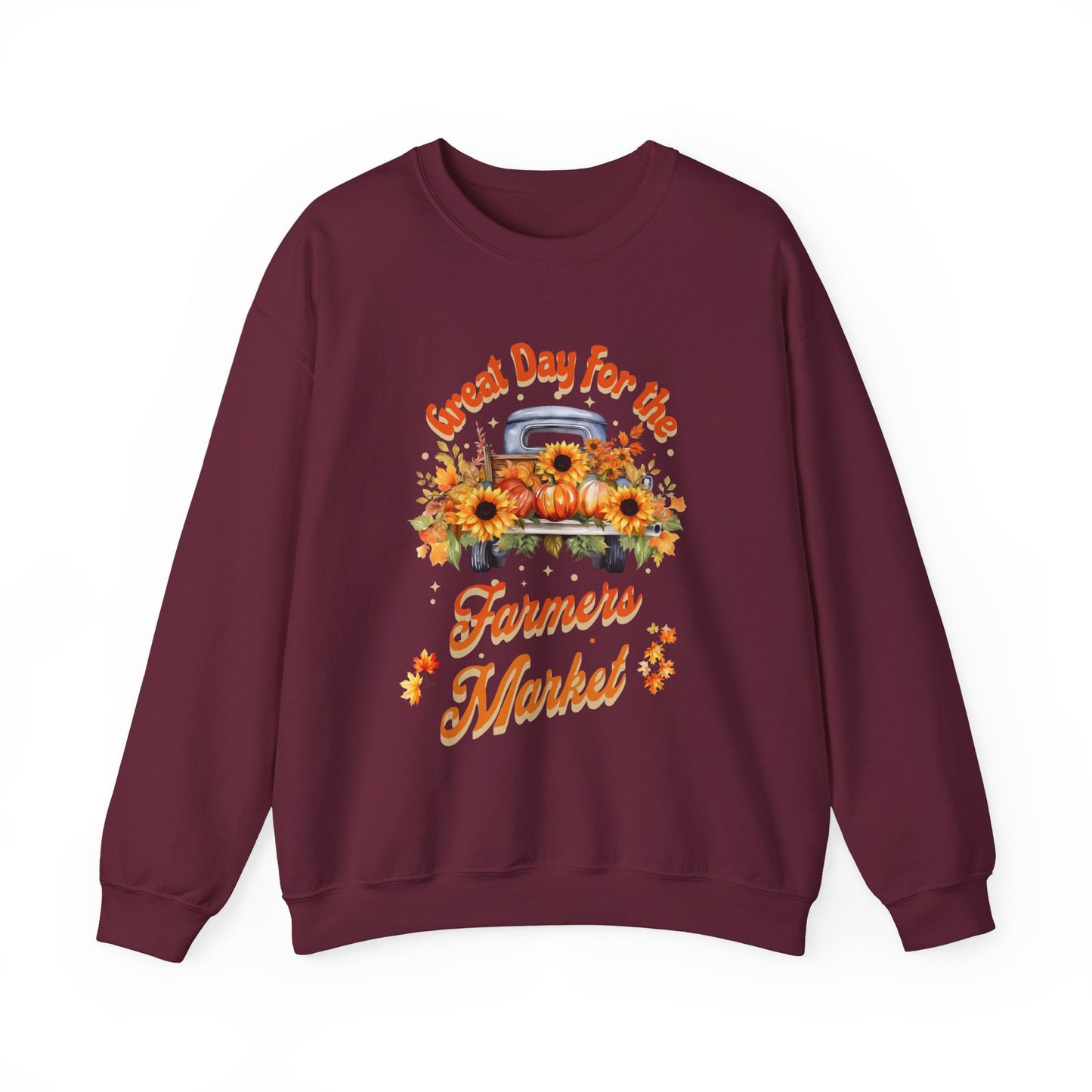 Farmers Market Unisex Heavy Blend™ Crewneck Sweatshirt at Java Good Coffee