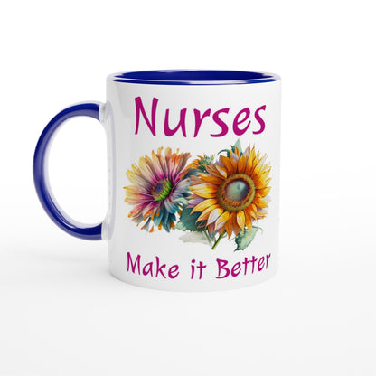 Nurses Make It Better Blue 11oz Ceramic Mug at Java Good Coffee