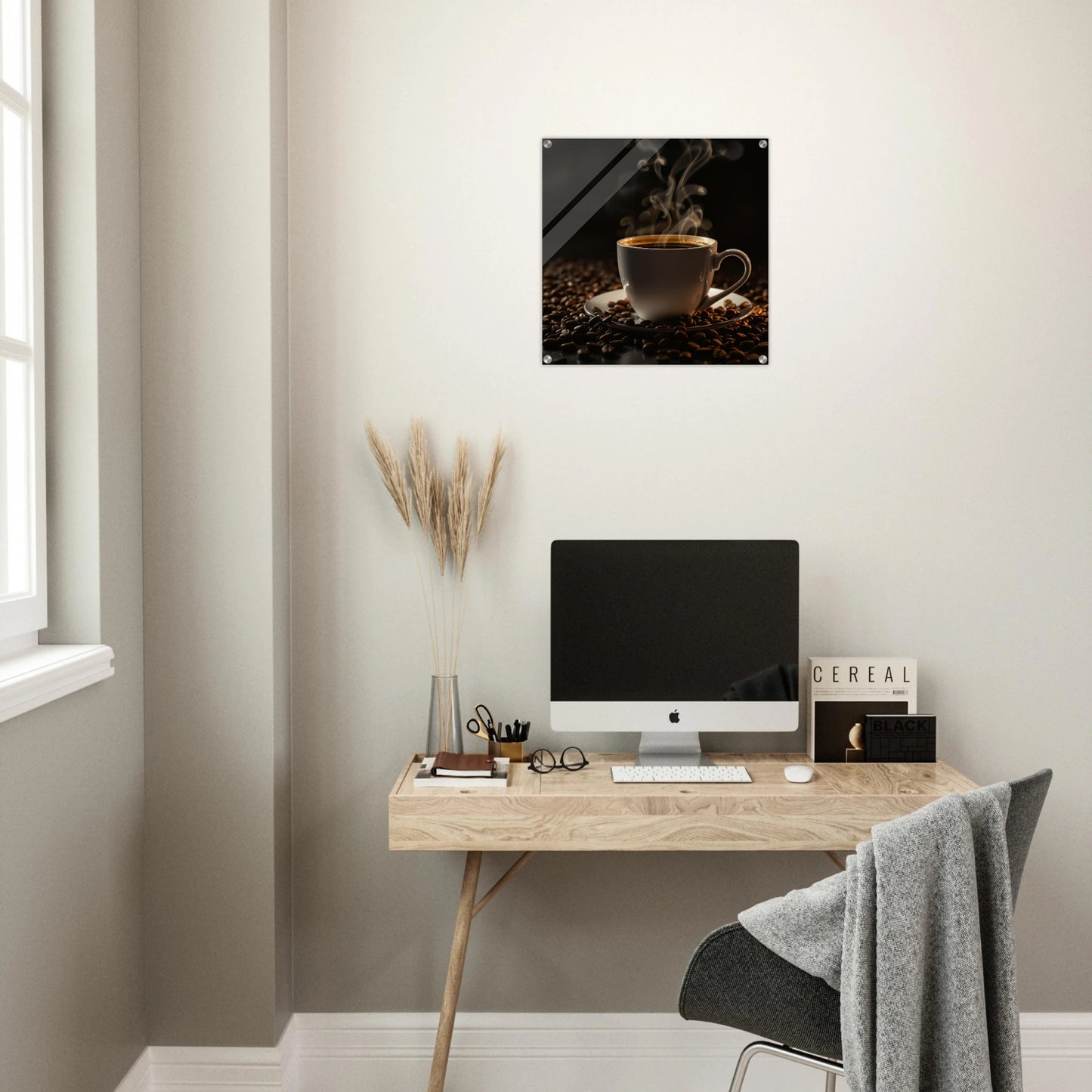  Mornings First Cup Acrylic Wall Print by Java Good Coffee