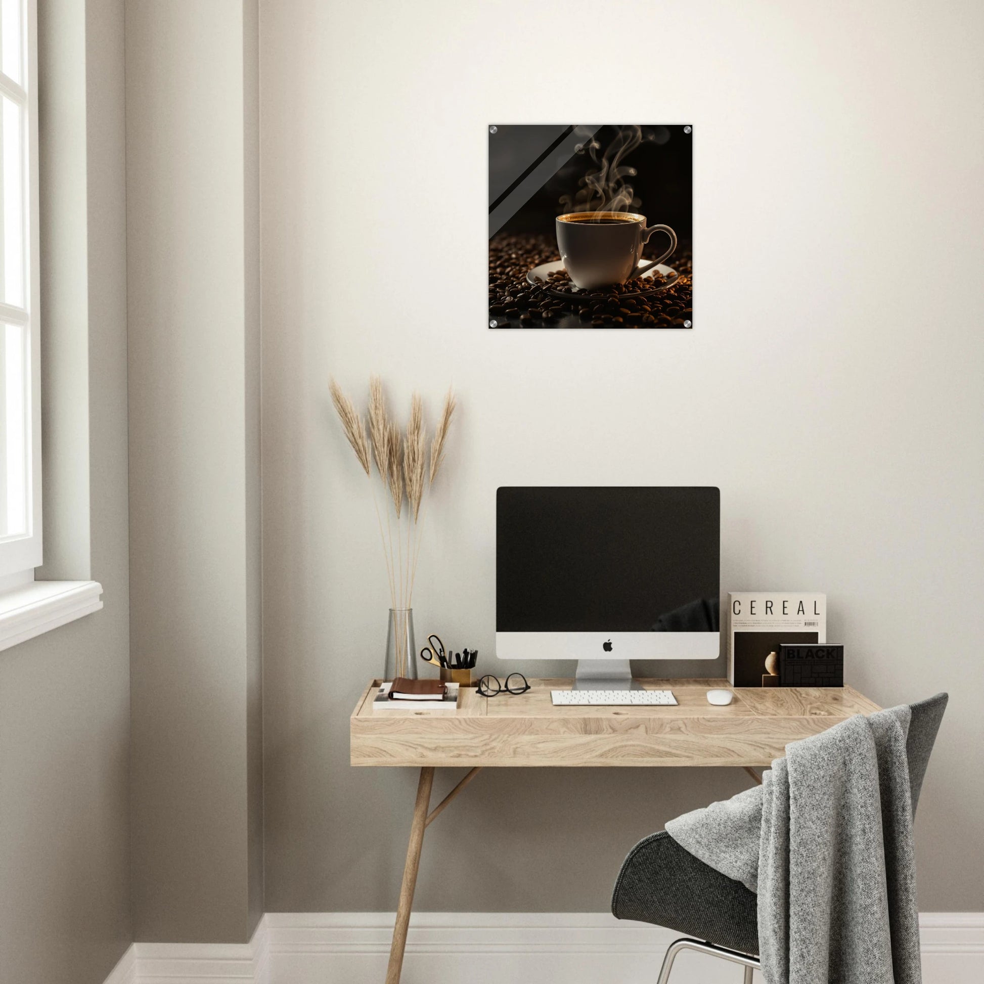  Mornings First Cup Acrylic Wall Print by Java Good Coffee