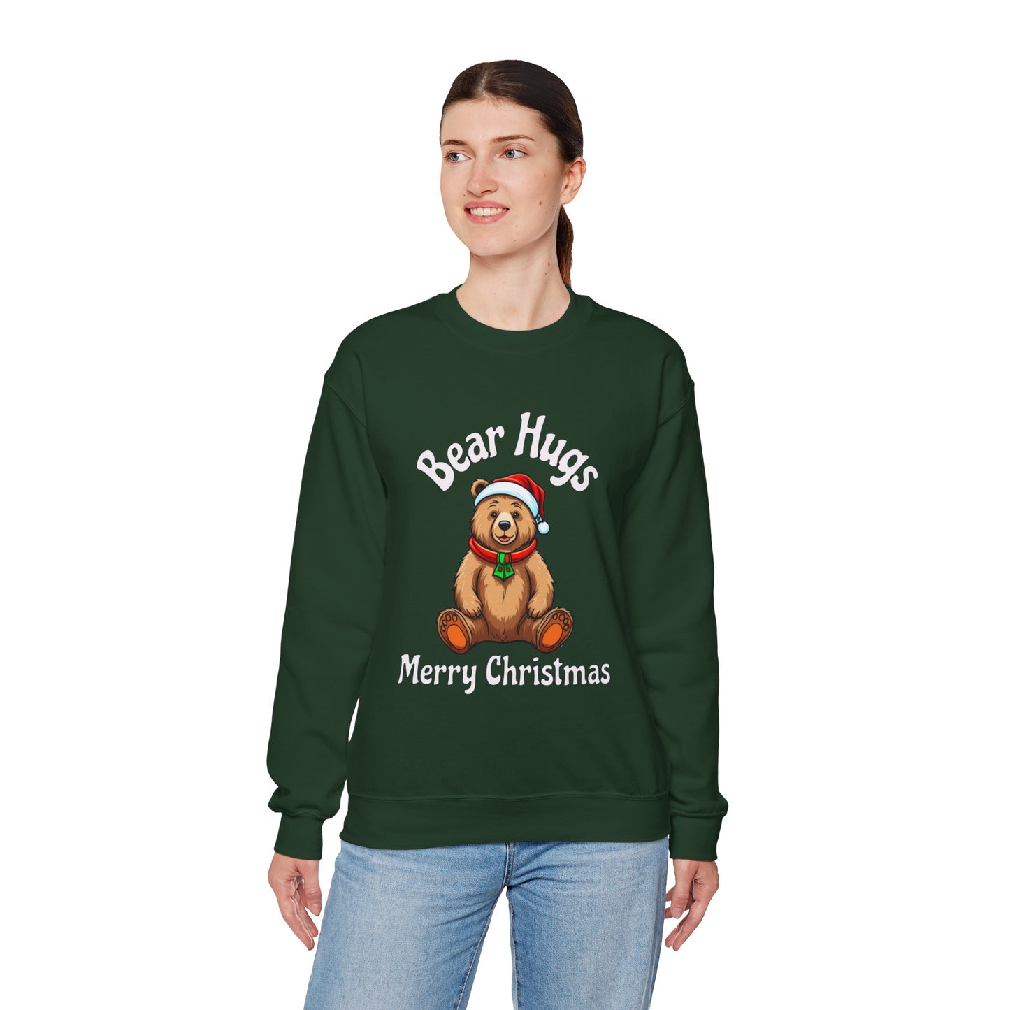 Bear Hugs Christmas Unisex Heavy Blend™ Crewneck Sweatshirt