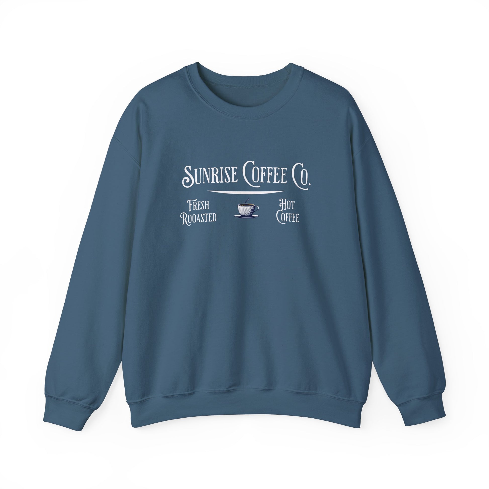 Sunrise Coffee Co. Unisex Heavy Blend™ Crewneck Sweatshirt on Java Good Coffee