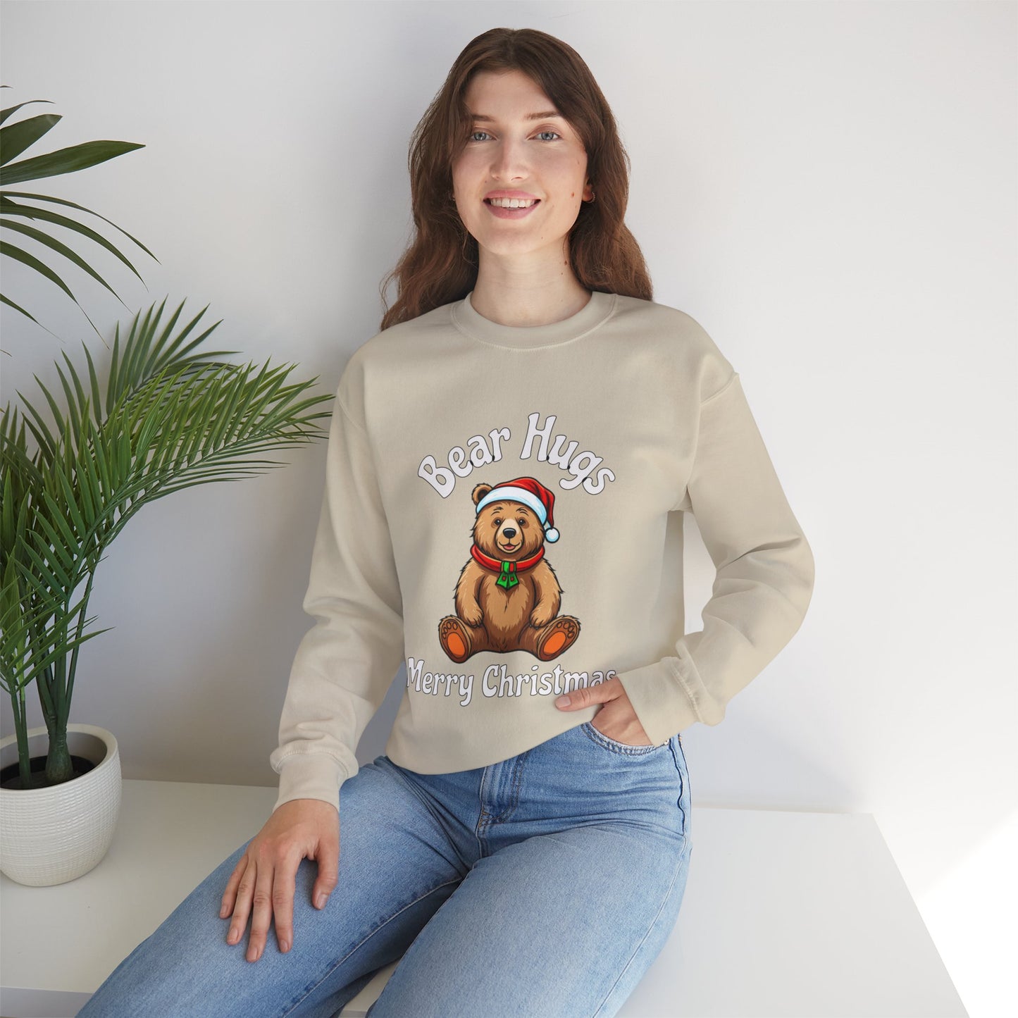 Bear Hugs Christmas Unisex Heavy Blend™ Crewneck Sweatshirt