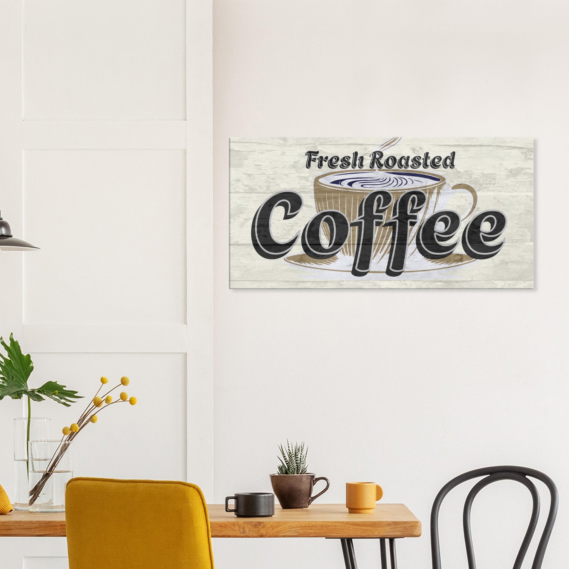 Fresh Roasted Coffee Large Canvas Wall Print - Java Good Coffee