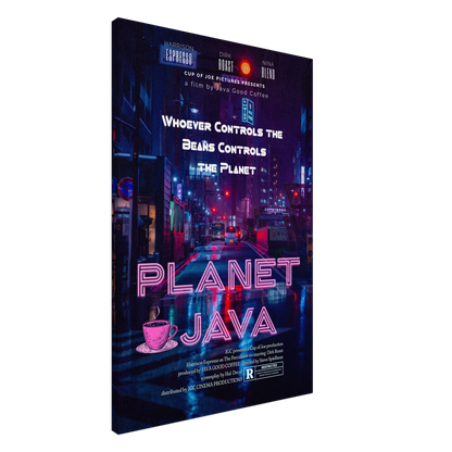 Planet Java Movie Canvas Wall Print 