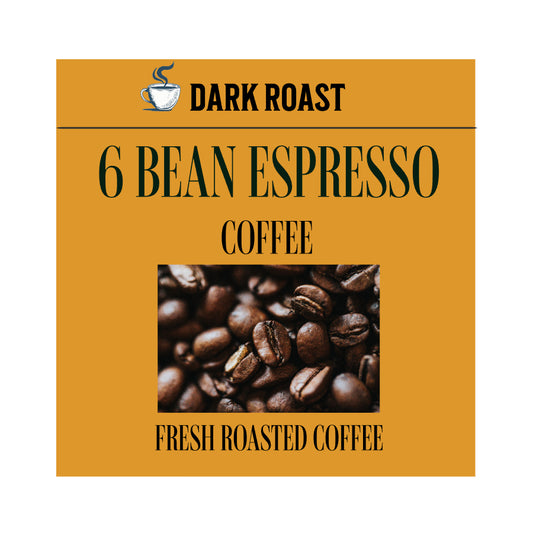 6 Bean Espresso Coffee by Java Good Coffee