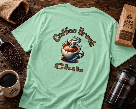 Coffee Break Club Tee - Unisex Heavy Cotton T-Shirt