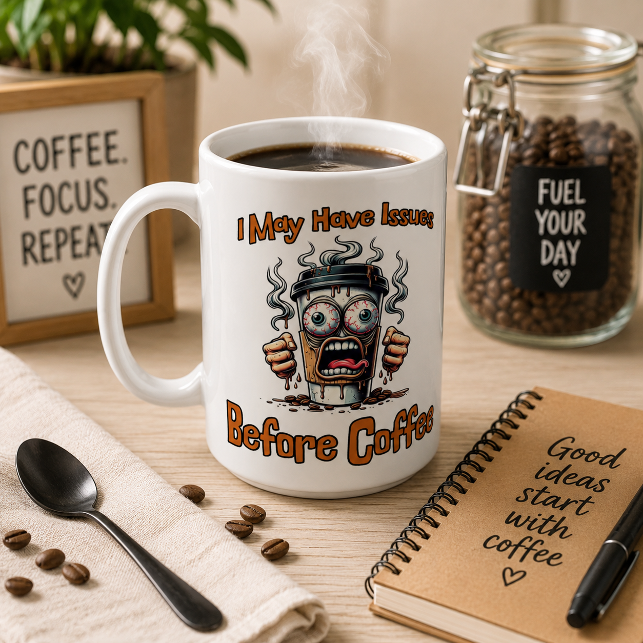 I May Have Issues White 15oz Ceramic Mug