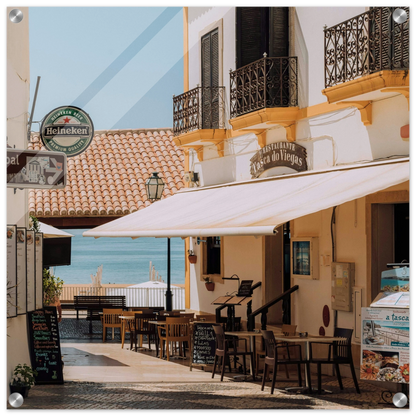  Seaside Cafe Acrylic Wall Print by Java Good Coffee