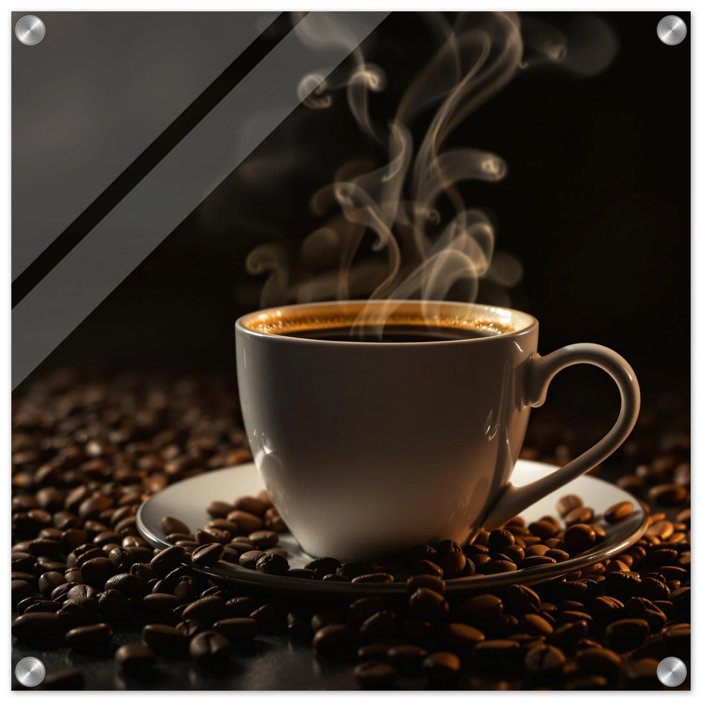 Mornings First Cup Acrylic Wall Print at Java Good Coffee