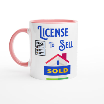 License To Sell 11oz Pink Ceramic Mug at Java Good Coffee