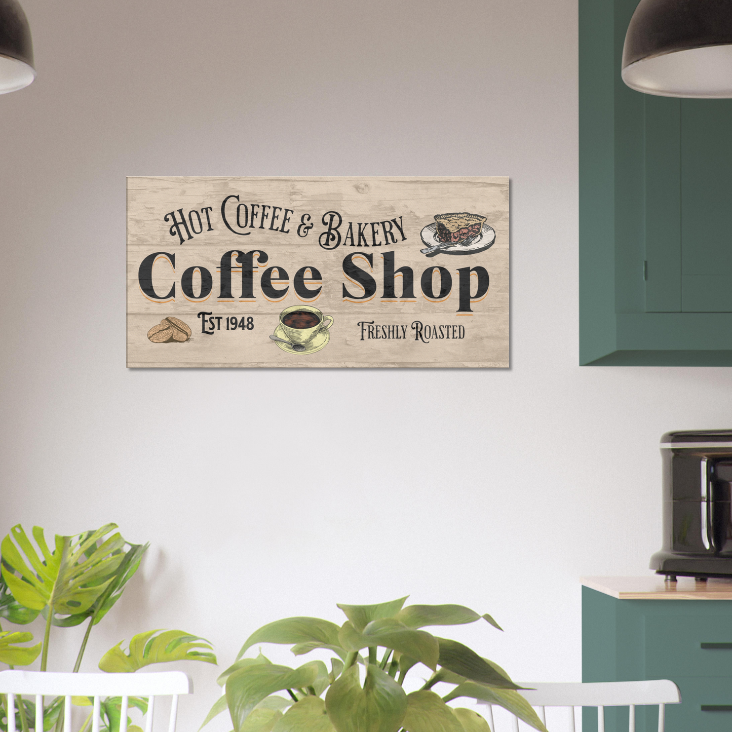 Coffee Shop & Bakery Canvas Wall Prints on Java Good Coffee