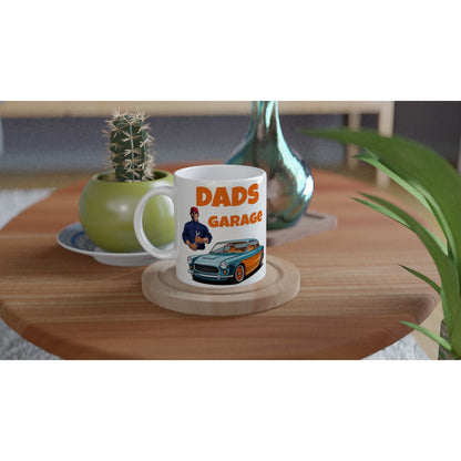 Dads Garage White 11oz Ceramic Mug - Java Good Coffee