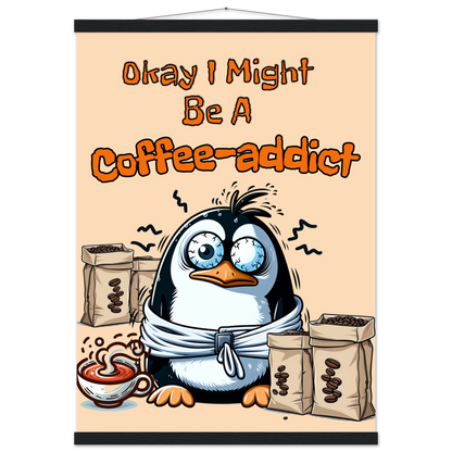 Coffee Addict Premium Matte Paper Poster with Hanger by Java Good Coffee