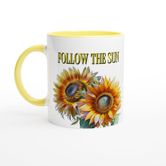 Sunflower Follow the Sun 11oz Ceramic Mug at Java Good Coffee